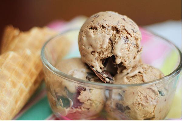 Hazelnut Mocha Fudge Swirl Ice Cream
