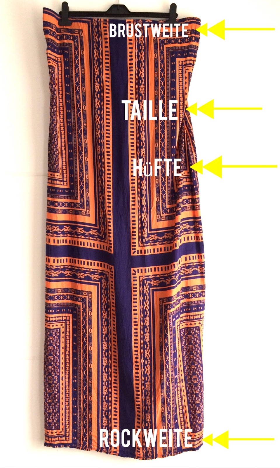 metterlink näht: Tutorial Bandeau Kleid/ Maxi Kleid