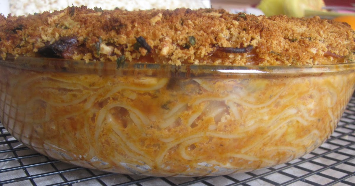 Baked Eggplant Spaghetti