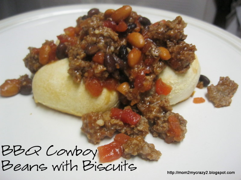 Running away? I'll help you pack. BBQ Cowboy Beans with Biscuits (5 Meal)