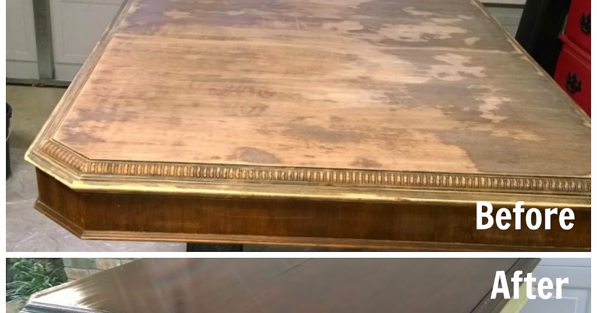 For Love of the Paint Before and After Antique Dining Table