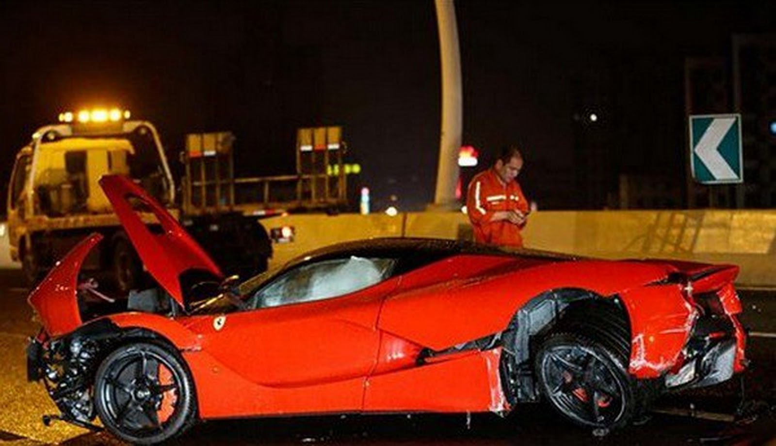 One More Ferrari LaFerrari Crashes Down, This Time In