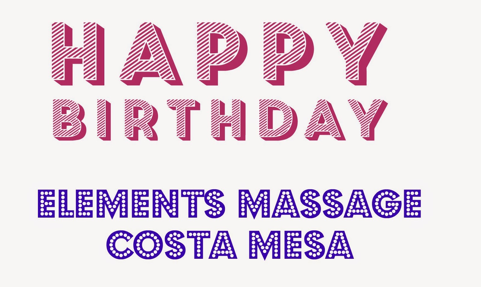 Elements Massage Costa Mesa turns One!