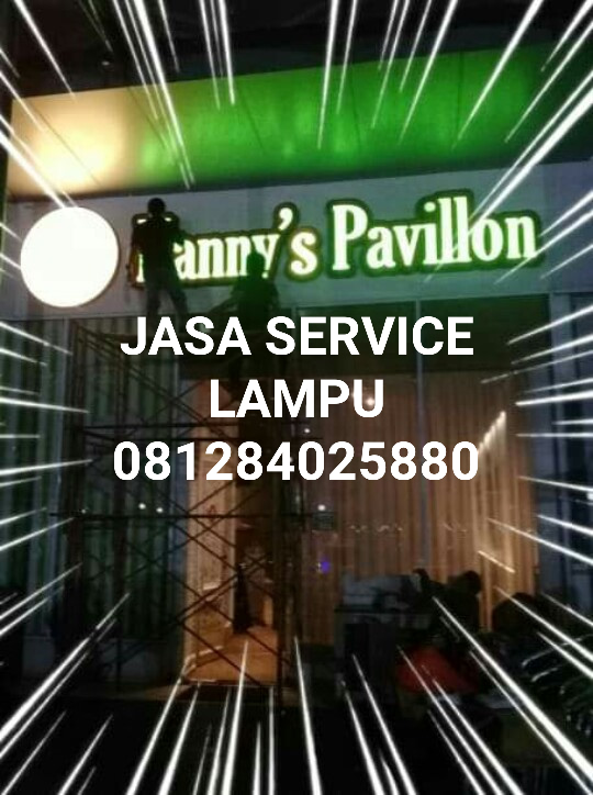 Service Lampu Logo / Lampu Box