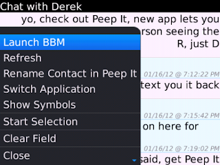 Peep It - View BBMs with no R! v1.2.3 for BlackBerry