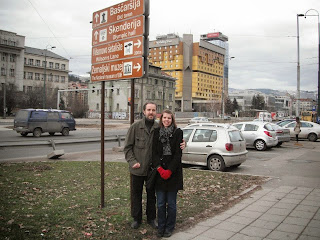 Dr. Muftic and her husband in Sarajevo