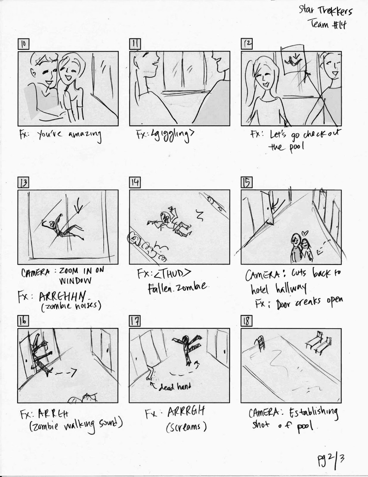 Storyboarding, an Independent Study Storyboards for a Game Trailer
