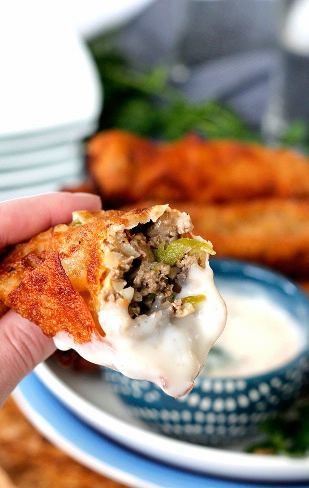 PHILLY CHEESESTEAK EGG ROLLS Delicious Cooking Recipes