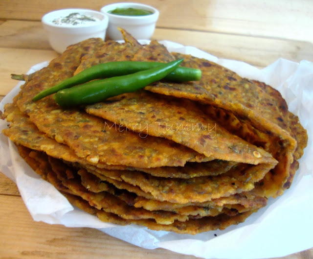 Merry Tummy Mixed Sprouts Paratha Healthy Indian Flat Bread