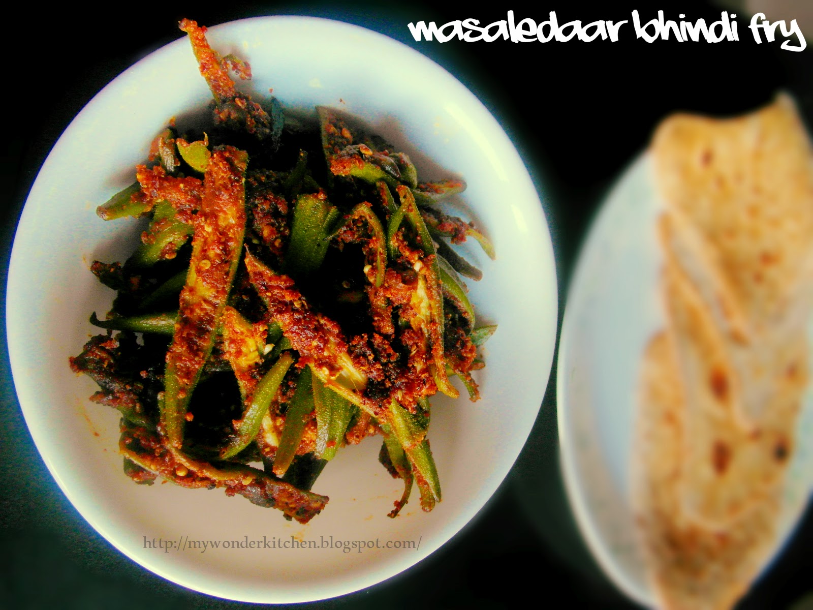 Masaledaar Bhindi (Okra) Fry Ladysfinger stir fry in Andhra style