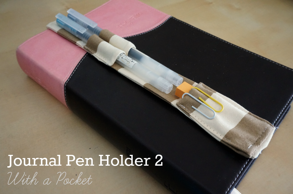 How To Make A Journal Pen Holder A Splash of Tan