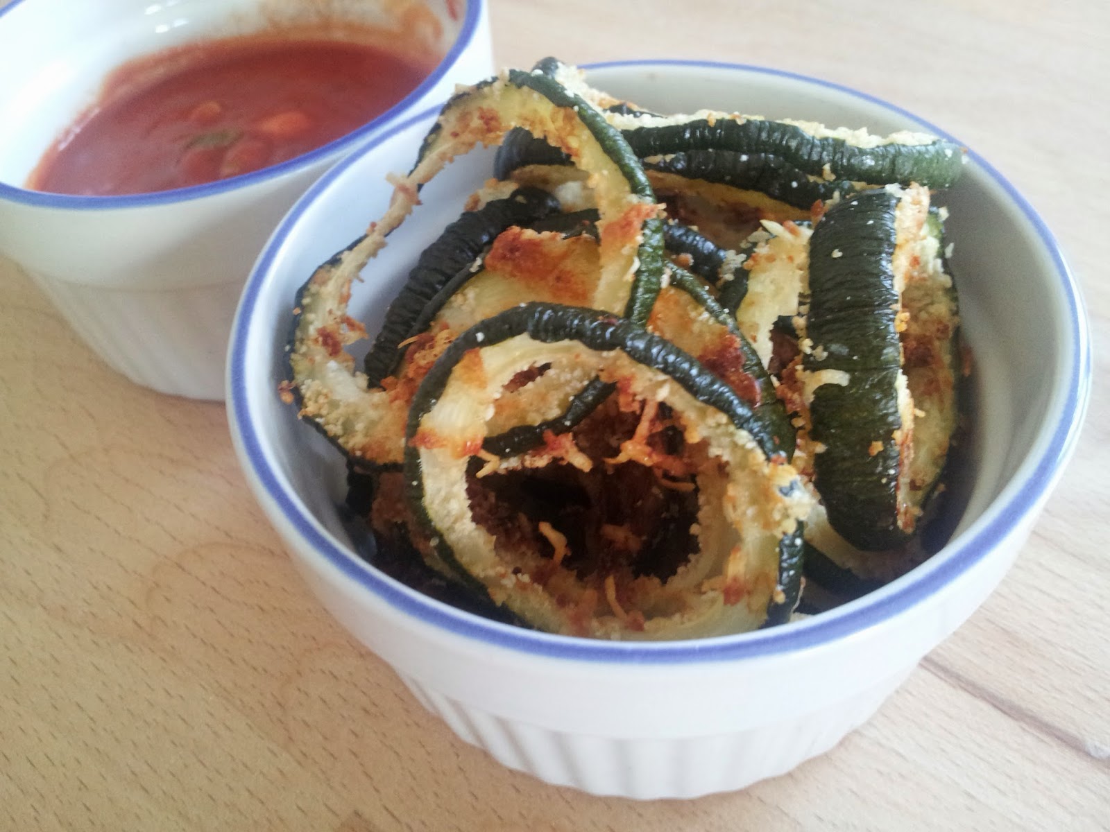 Love, Thyme and Honey Oven Fried Zucchini Rings