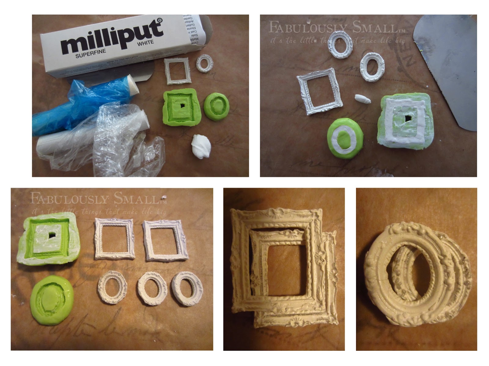 Fabulously Small tutorial making flexible molds