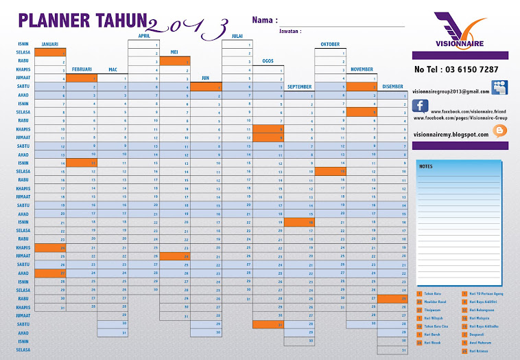 Planner Tahun 2013