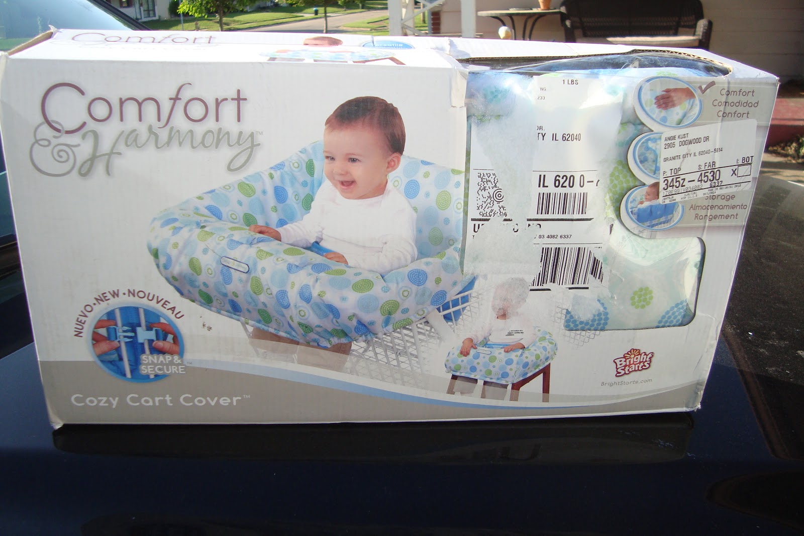 Trying To Go Green Bright Starts Comfort and Harmony Cozy Cart Cover