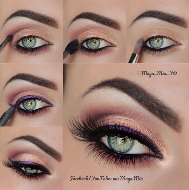 Blur Purple Eyeliner Makeup Tutorial For Brides Style Hunt World