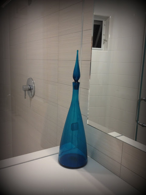 Blue Glass Genie Bottle Blenko