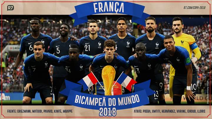 França Bi Campeão do Mundo 2018