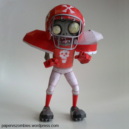 Ninjatoes' papercraft weblog Papercraft "Plants vs Zombies" football