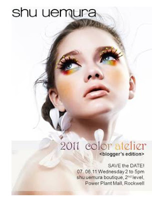Shu Uemura Color Atelier Invitation