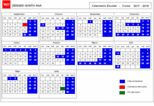 CALENDARIO ESCOLAR