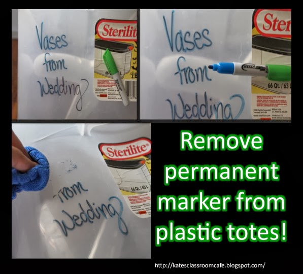 Kate's Science Classroom Cafe Removing Permanent Marker and TpT Banner