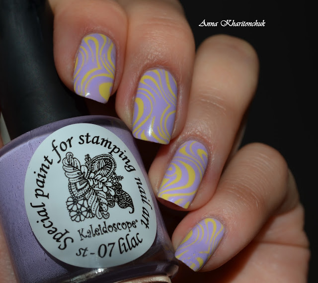 MeMeMe 88 Lyrical и стемпинг с El Corazon Kaleidoscope Special paint for stamping nail art # st-07 lilac  и Born Pretty Store BP –50