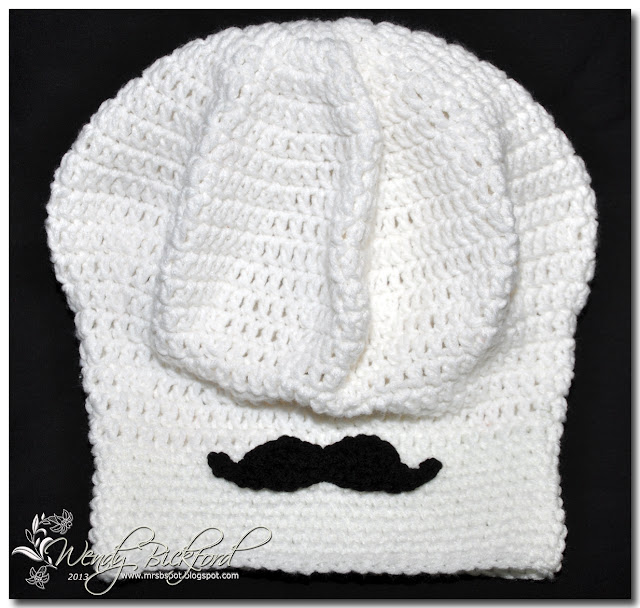Im Happy Wen: Crochet Chefs Hat with Mustache!
