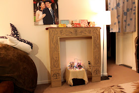 Cation Designs: DIY Cardboard Faux Fireplace