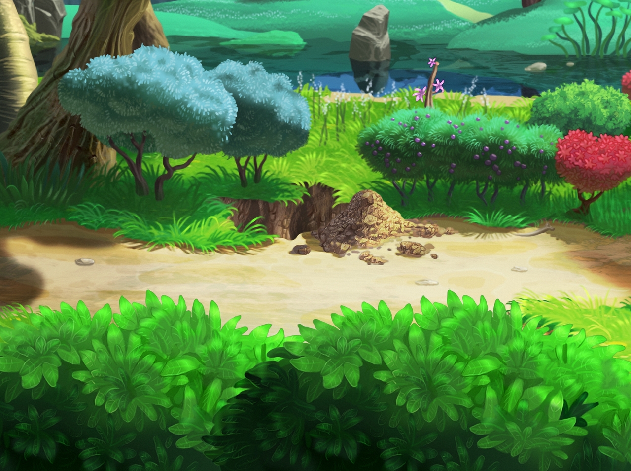 Forest Cartoon Background