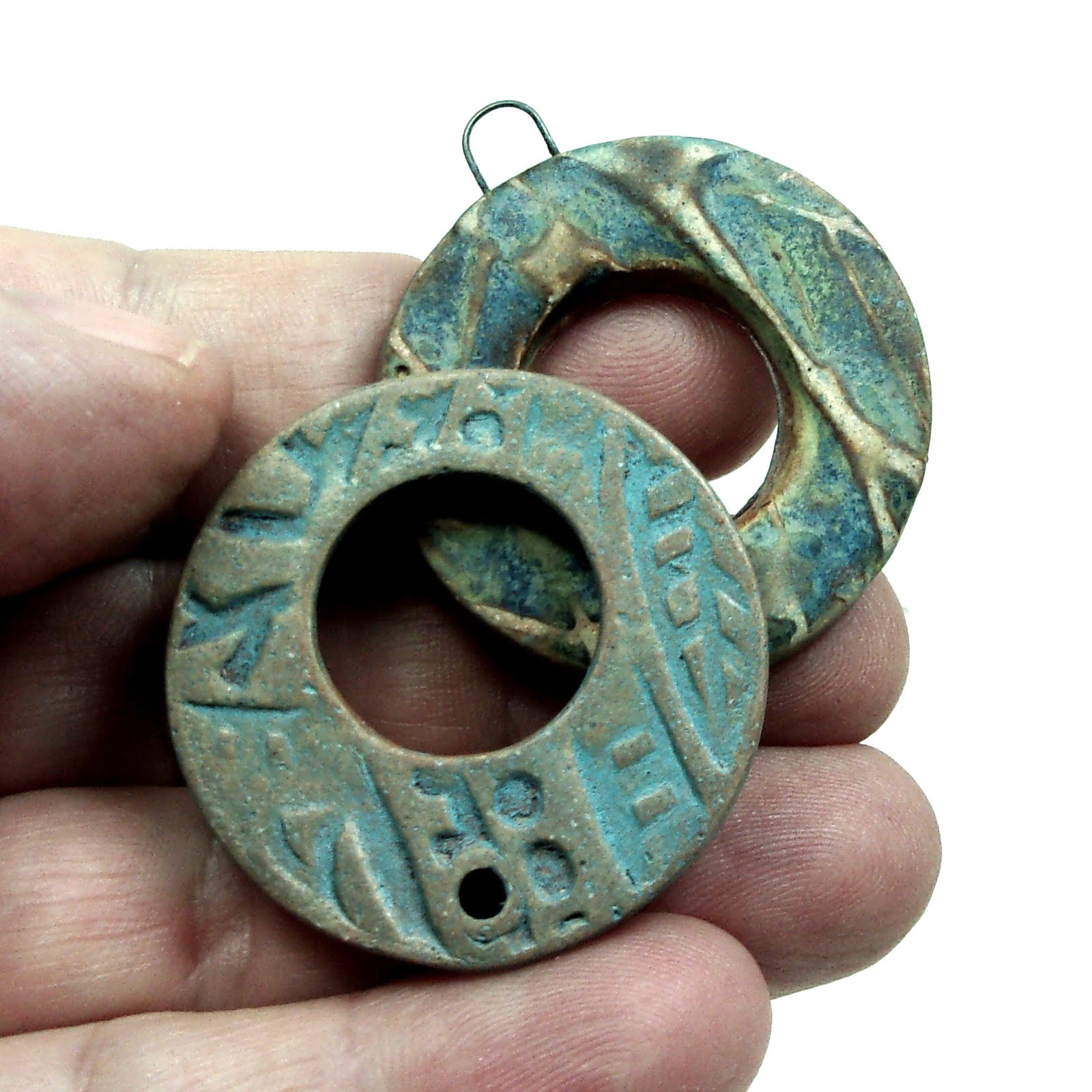 Spirit Hole Reversible Ceramic Pendants