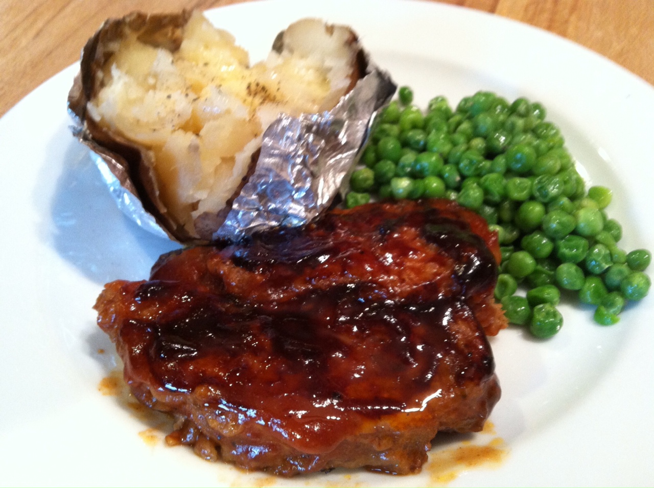 SourdoughNative Slow Cooker BBQ Pork Steak and "Baked" Potatoes