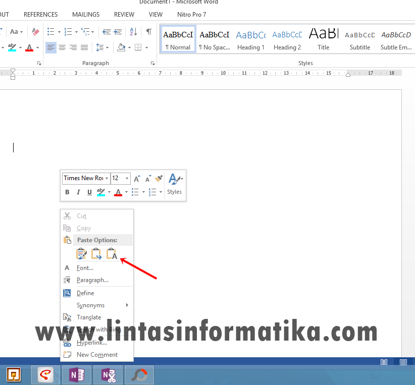 Cara Mengubah Gambar JPG Menjadi Text Dengan Ms. Office