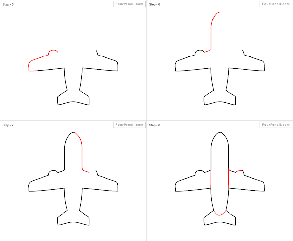 How to draw Aeroplane - slide 1