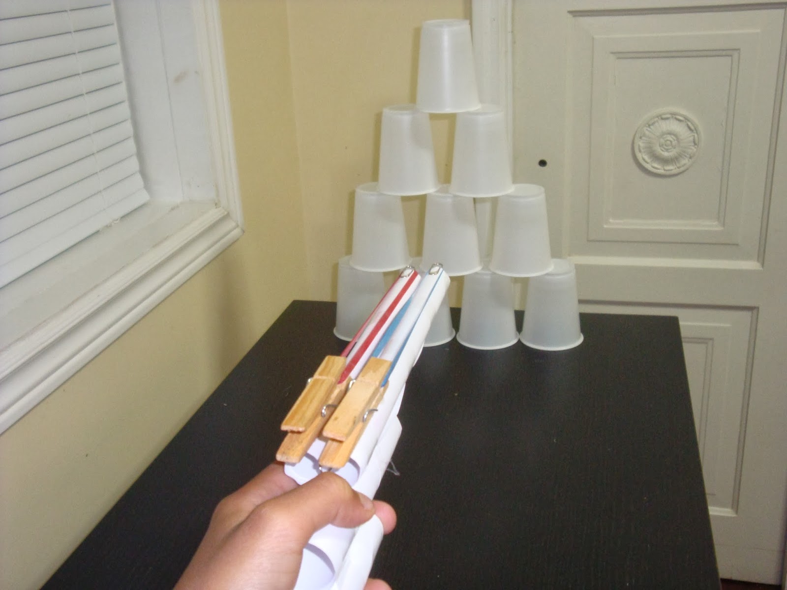 Projects and crafts for boys Making a rubber band gun out of paper