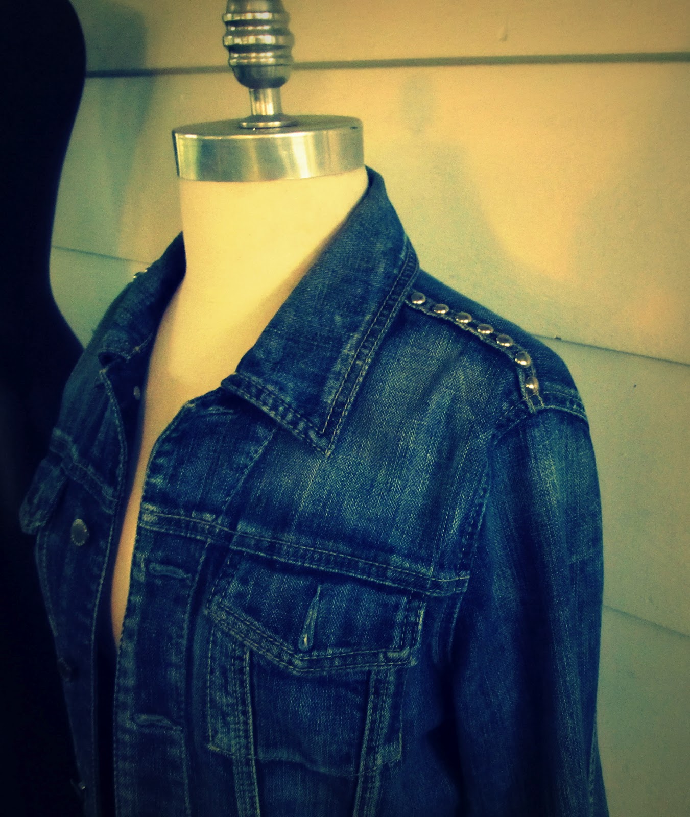 WobiSobi Studded Denim Jacket, DIY