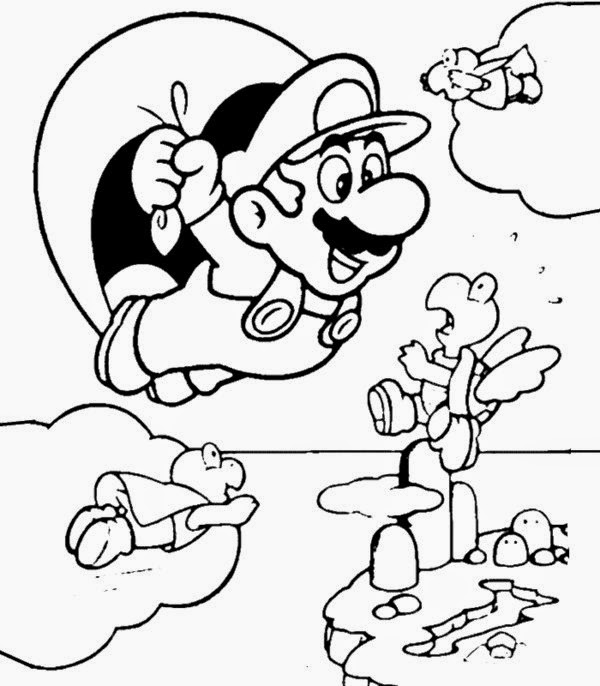Online Coloring Super Mario Bros Coloring Pages For Kids | New Coloring