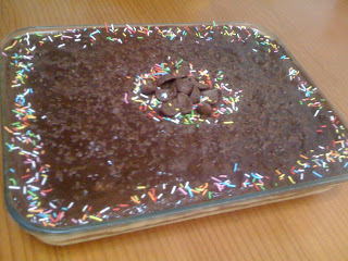 Tarta De Galletas Con Flan Y Chocolate ( Para Neli Por Su Cumpleaños, &#161;felicidades Guapa! )

