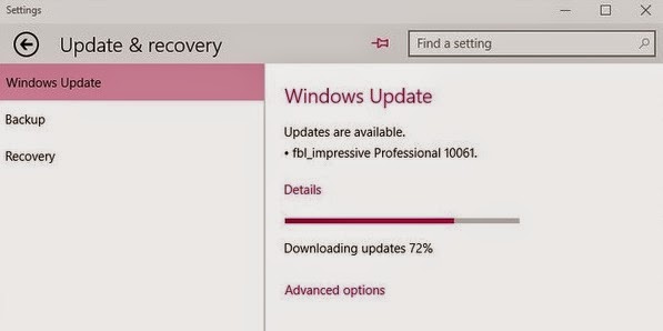 Cara Update Ke Windows 10 Build 10061 Cara Update Ke Windows 10 Build 10061