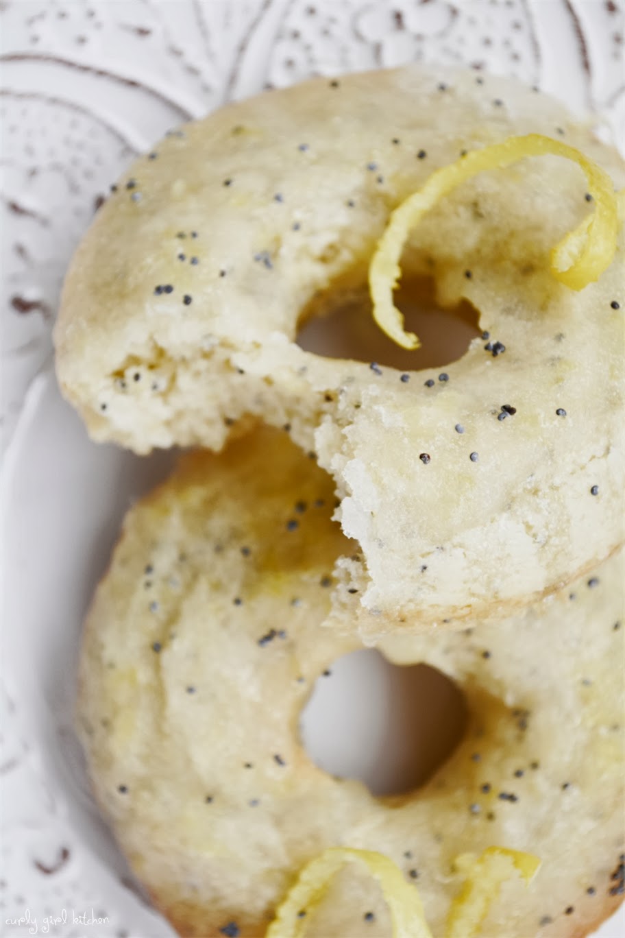 Curly Girl Kitchen Lemon Poppyseed Cake Doughnuts