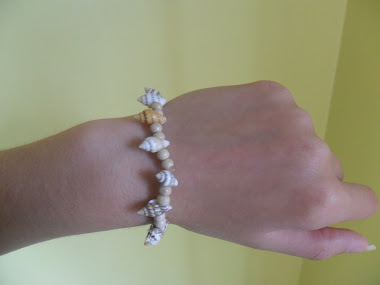 Hand made seashell bracelet