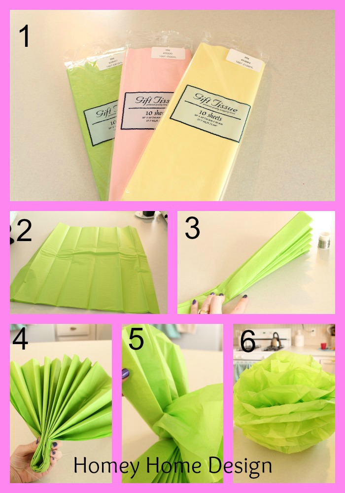 homey home design Tissue Paper Puff Balls