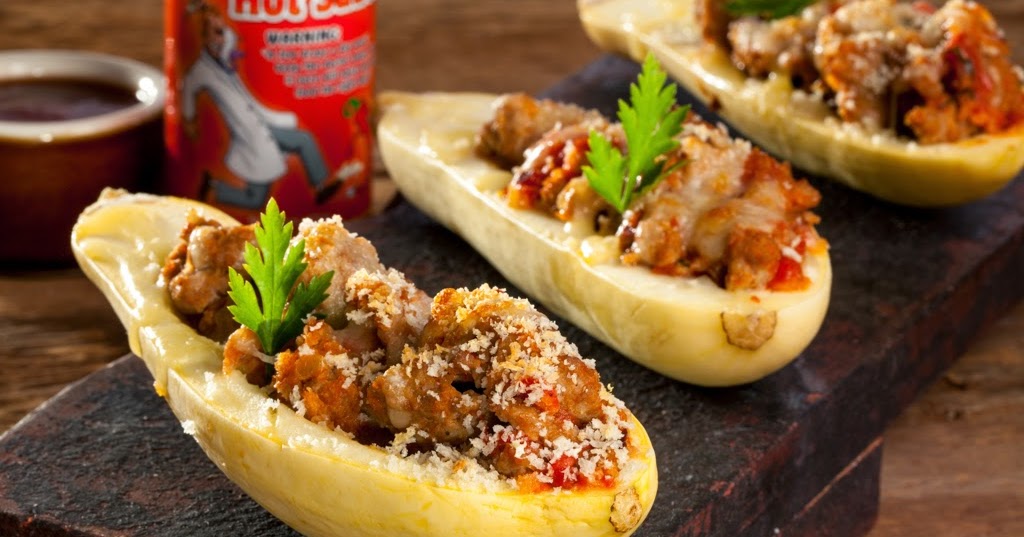 Stello Foods Recipe's Chef Tony Merola's ® Stuffed Yellow Squash Boats