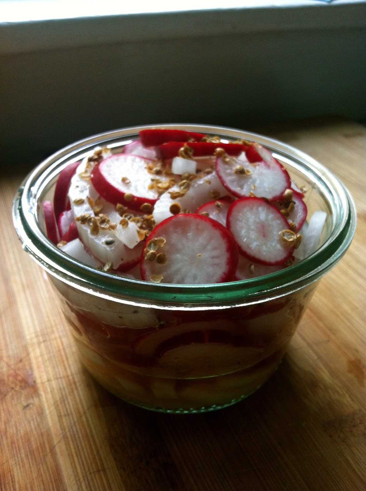 Slow Club Cookery. Quick Pickled Radishes