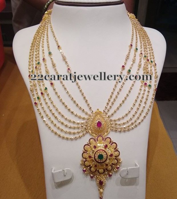 Multi Layers Fancy Necklace Jewellery Designs