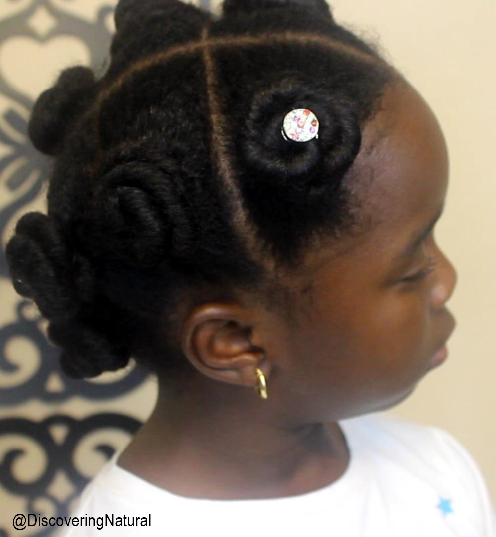 Discoveringnatural Natural Hair Rosette Hairstyle For Sensitive Scalp