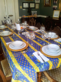 Table setting, Degas House, New Orleans