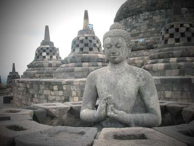 Stone statue of Buddha