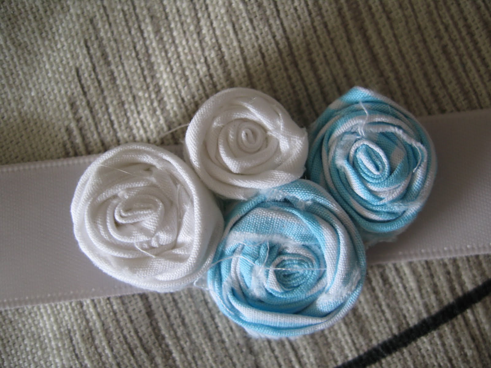 Vivid Please DIY How To Make Rolled Fabric Flowers