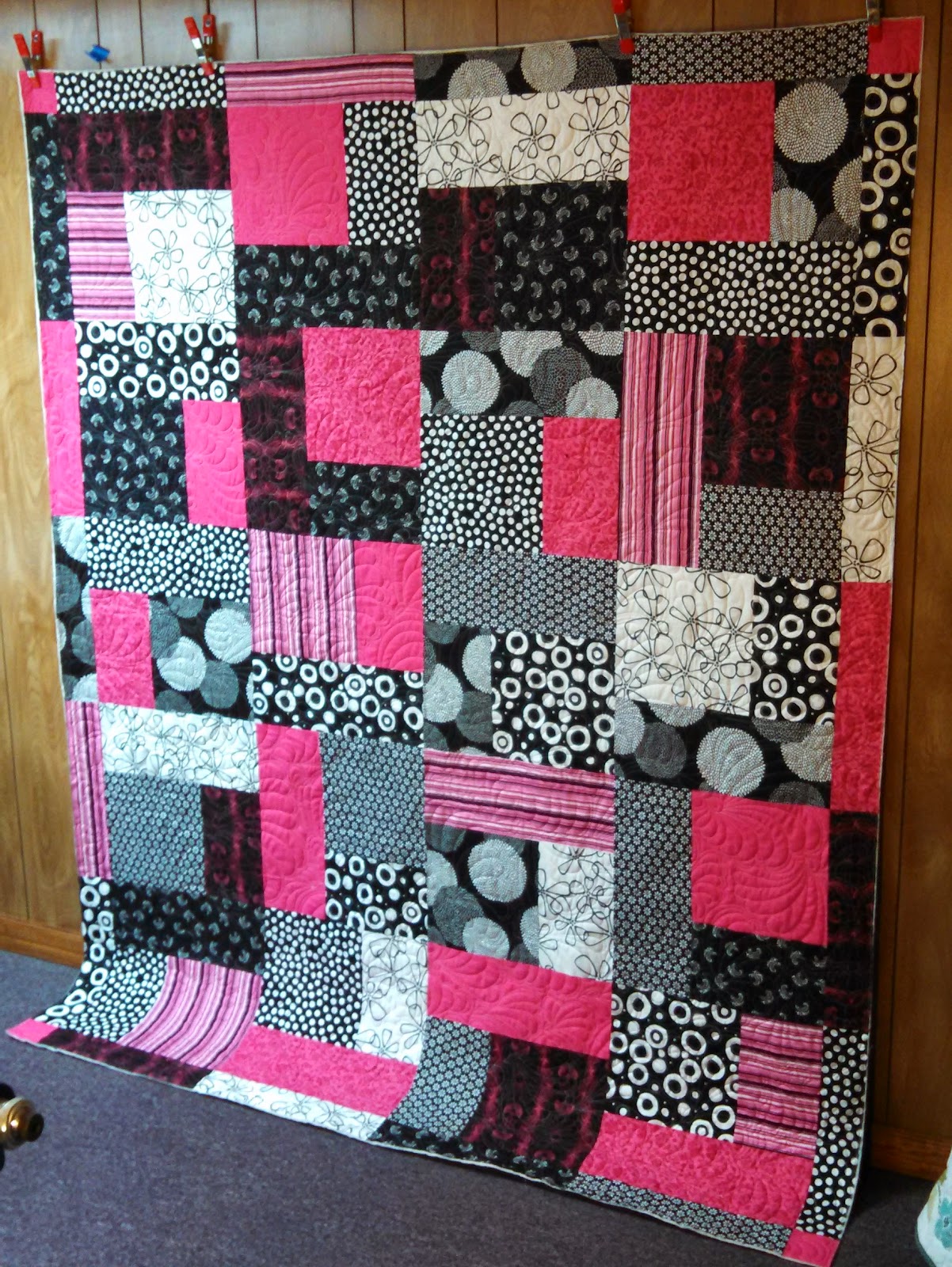 Quilting In The BunkHouse Pink and Black
